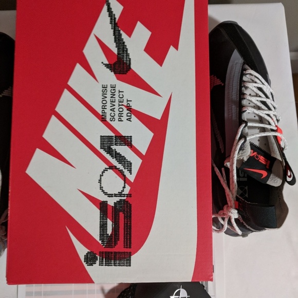 Nike react ispa Black off white acg sz 8.5 - Picture 5 of 8